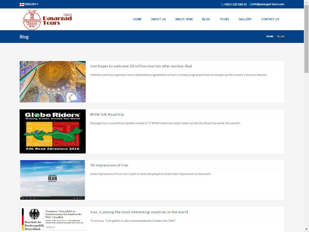 آژانس گردشگری پاسارگاد تور- بخش وبلاگ